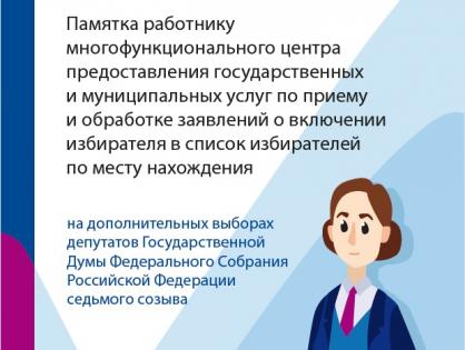 ЕДГ–2019: памятка для работника МФЦ
