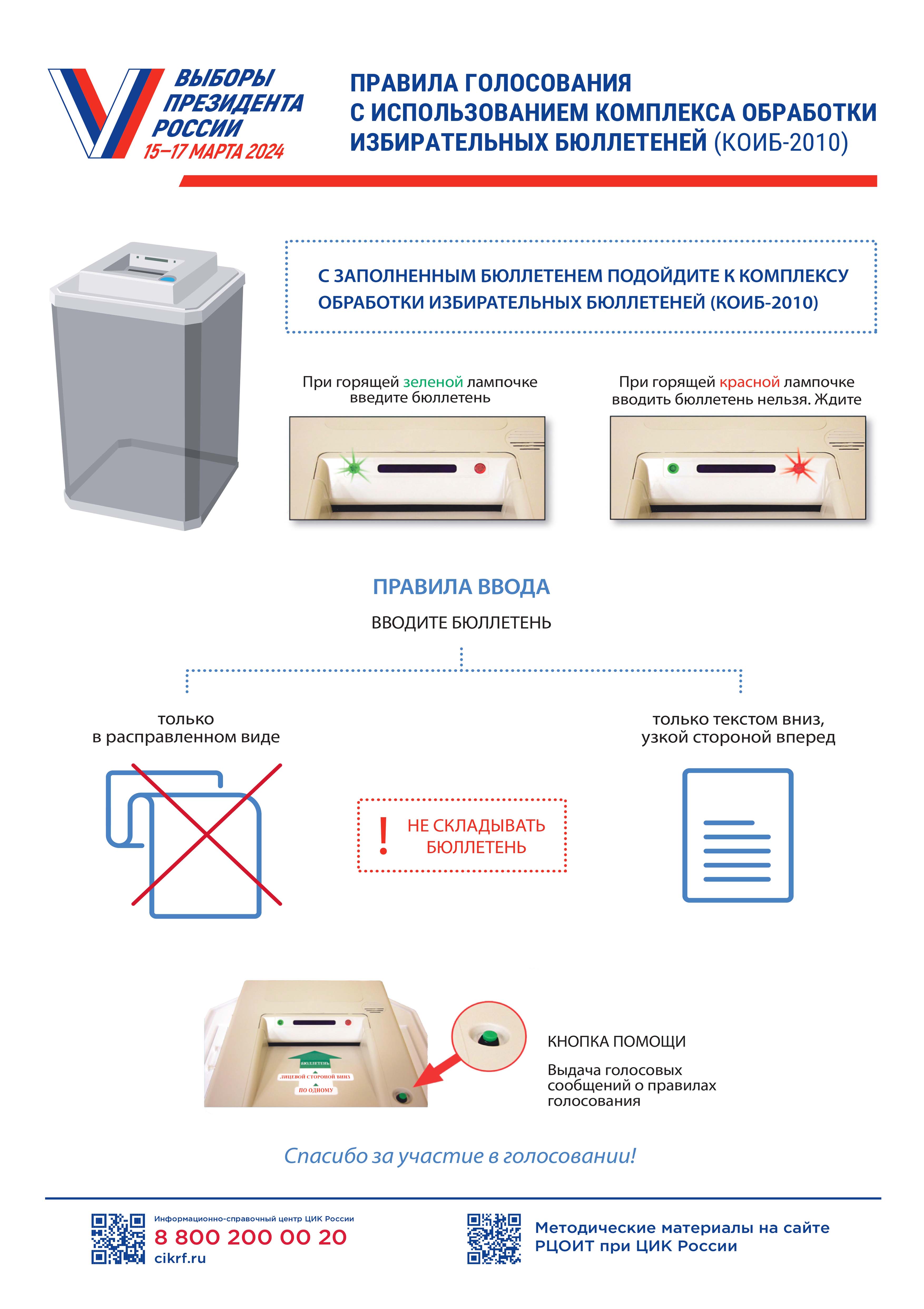 Правила голосования с использованием комплекса обработки избирательных бюллетеней (КОИБ-2010)